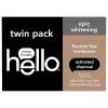 imageHello Activated Charcoal Epic Teeth Whitening Fluoride Free Toothpaste and Toothbrush Fresh Mint and Coconut Oil Vegan SLS Free Gluten Free and Peroxide Free 4 Ounce Pack of 24 Ounce Pack of 2