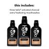 imageHello Activated Charcoal Epic Teeth Whitening Fluoride Free Toothpaste and Toothbrush ampamp Activated Charcoal Extra Freshening Mouthwash Natural Fresh Mint and Coconut OilToothpaste  Mouthwash