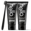 imageHello Activated Charcoal Epic Teeth Whitening Fluoride Free Toothpaste and Toothbrush ampamp Activated Charcoal Extra Freshening Mouthwash Natural Fresh Mint and Coconut OilToothpaste  Mouthwash