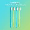 imagehello Blue ampamp Green Soft Toothbrush BPAFree Made from PlantBased Materials 2 Count Pack of 2