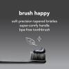 imagehello Charcoal Soft Toothbrush with Activated Charcoal from Sustainable Bamboo BPA Free Made from PlantBased Materials 4 Pack