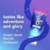 imagehello Dragon Dazzle Blue Raspberry Kids Toothpaste Fluoride Toothpaste Ages 2 No Artificial Sweeteners No SLS Gluten Free Vegan Pack of 3 42 OZ Tubes
