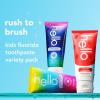 imagehello Kids Fluoride Toothpaste Variety Pack Includes a Strawberry Unicorn Bubble Gum and Blue Raspberry Toothpaste Safe for Ages 2 and Up 3 Pack 42 Oz Each