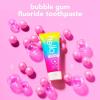 imagehello Unicorn Sparkle Kids Fluoride Toothpaste Natural Bubble Gum Flavor ADA Approved Ages 2 No Artificial Sweeteners No SLS Gluten Free Vegan Pack of 3 42 oz Tubes