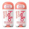 imageHello Peach Aluminum Free Deodorant for Women  Men Natural Fragrance Dermatologically tested Baking Soda Free Parabens Free Dye Free 24 Hour Odor Protection Pack of 2