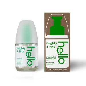 imageHello Clean Mint Mouthwash Concentrate for Bad Breath Alcohol Free Travel Size Mouthwash Made with Coconut Oil and Tea Tree Oil Helps Freshen Breath 2 Pack 325 fl Oz Pump BottlesFresh Mint