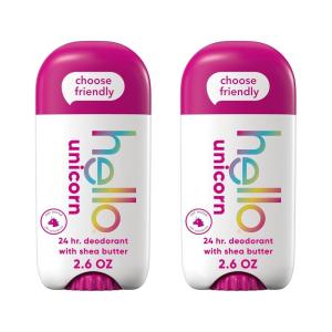 imagehello Unicorn Aluminum Free Deodorant for Women Girls Safe for Kids Dermatologically tested Natural Fragrance 2 Pack