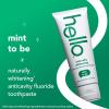 image:imageHello Naturally Whitening Anticavity Fluoride Toothpaste 5 Oz Tube Natural Whitening Toothpaste with Coconut Oil Whitens Naturally and Helps Remove Surface Stains SLS Free Vegan Mint 3 Pack