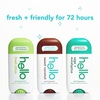 image:imagehello Fresh Citrus Aluminum Free Deodorant for Women and Men 72Hour Deodorant Only 9 Ingredients Baking Soda Free Enriched with Shea Butter Vegan 26 oz Stick Deodorant 2 PackVariety Pack
