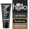 image:imagehello Activated Charcoal Epic Whitening Fluoride Free Toothpaste Fresh Mint  Coconut Oil Vegan amp SLS Free amp Kids Natural Watermelon Fluoride Free Toothpaste Vegan amp SLS Free