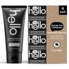 image:imagehello Activated Charcoal Epic Teeth Whitening Fluoride Free Toothpaste Fresh Mint and Coconut Oil Vegan SLS Free Gluten Free and Peroxide Free 4 Ounce Pack of 4