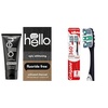 image:imagehello Activated Charcoal Epic Whitening Fluoride Free Toothpaste Fresh Mint amp Colgate 360 Optic White Advanced Toothbrush Medium Toothbrush for Adults2 Count Pack of 1