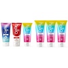 image:imagehello Variety Unicorn Strawberry Dragon amp Unicorn Sparkle Kids Toothpaste Bundle with Fluoride Natural Flavors Vegan Gluten Free Ages 2 Packs of 3 42 Ounce Tubes