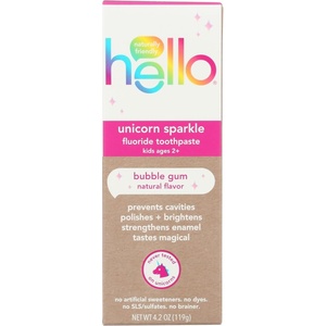 image:imageHELLO Bubblegum Unicorn Sparkle Toothpaste for Kids 42 OZ