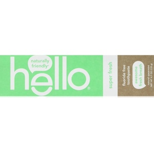 image:imageHELLO Super Fresh Fluoride Free Spearmint Toothpaste 47 OZ