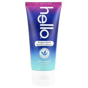 image:imageHello Blue Raspberry Dragon Dazzle Fluoride Toothpaste 42 OZ42 Ounce Pack of 1