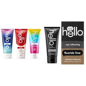 image:imagehello Variety Unicorn Strawberry Dragon Fluoride Kids Toothpaste Anticavity Natural Flavors amp Activated Charcoal Epic Whitening Fluoride Free Toothpaste Fresh Mint  Coconut Oil